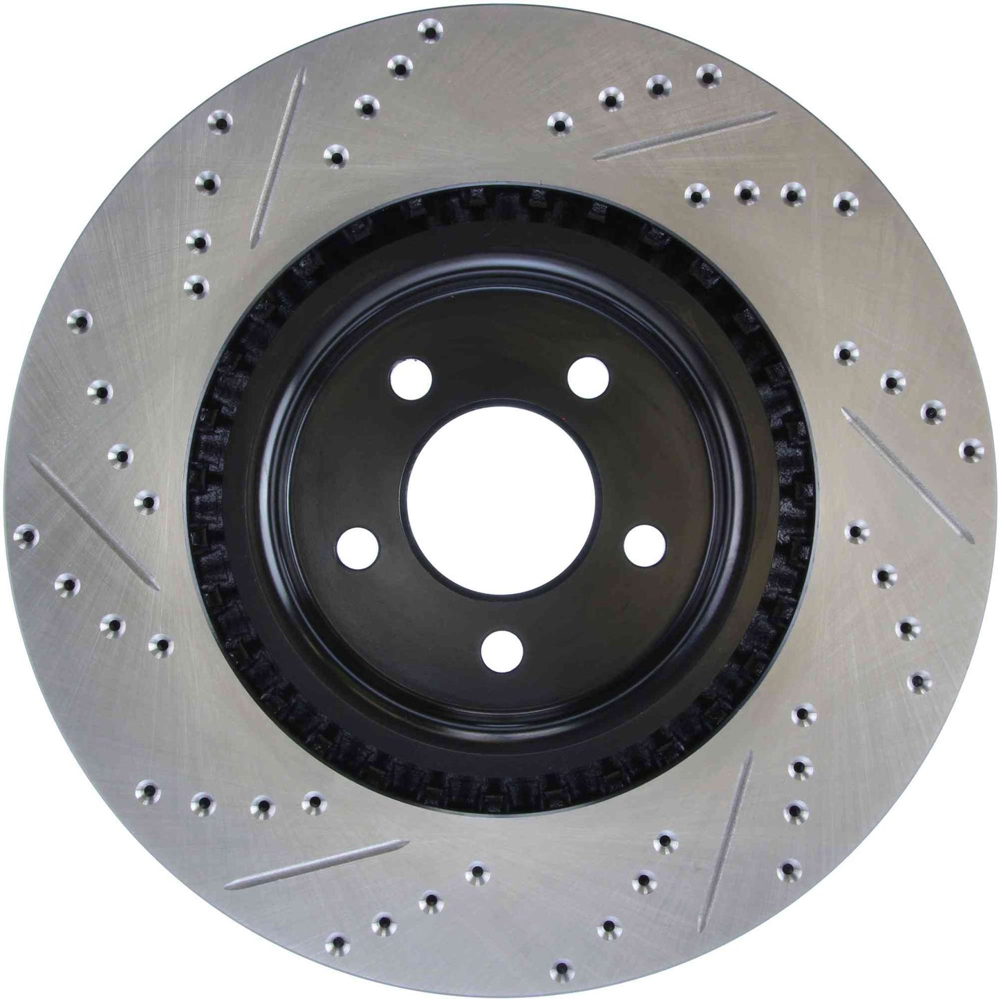 StopTech Sport Drilled/Slotted Brake Rotor; Front Left