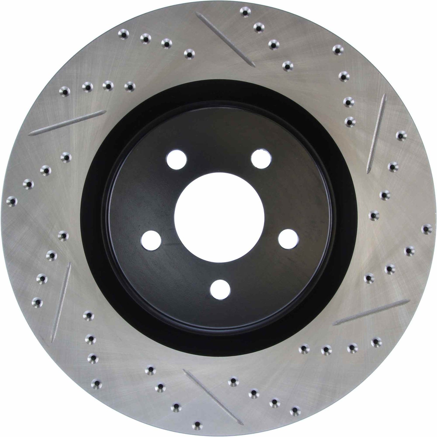 StopTech Sport Drilled/Slotted Brake Rotor; Front Left