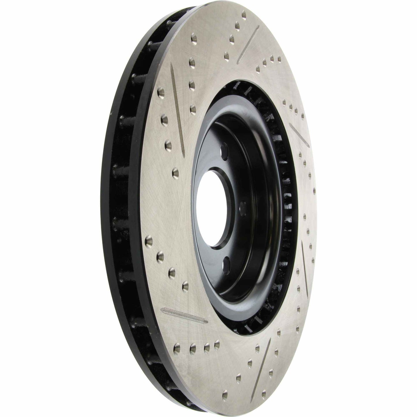 StopTech Sport Drilled/Slotted Brake Rotor; Front Left