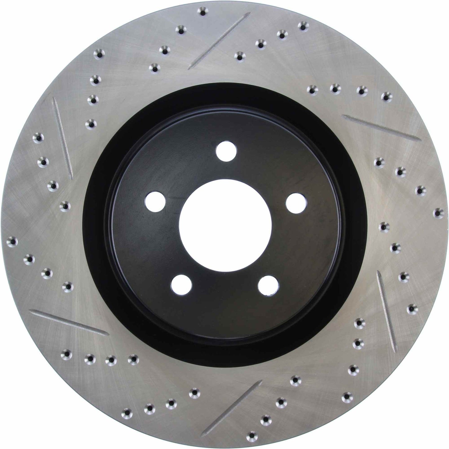 StopTech Sport Drilled/Slotted Brake Rotor; Front Right