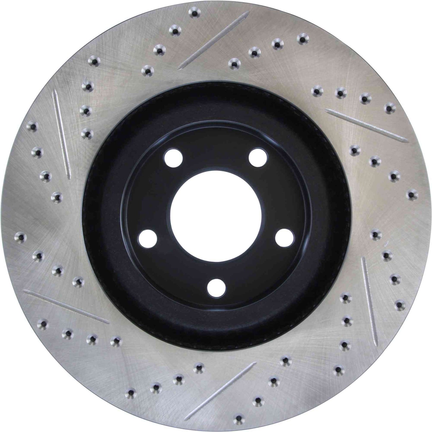 StopTech Sport Drilled/Slotted Brake Rotor; Front Left