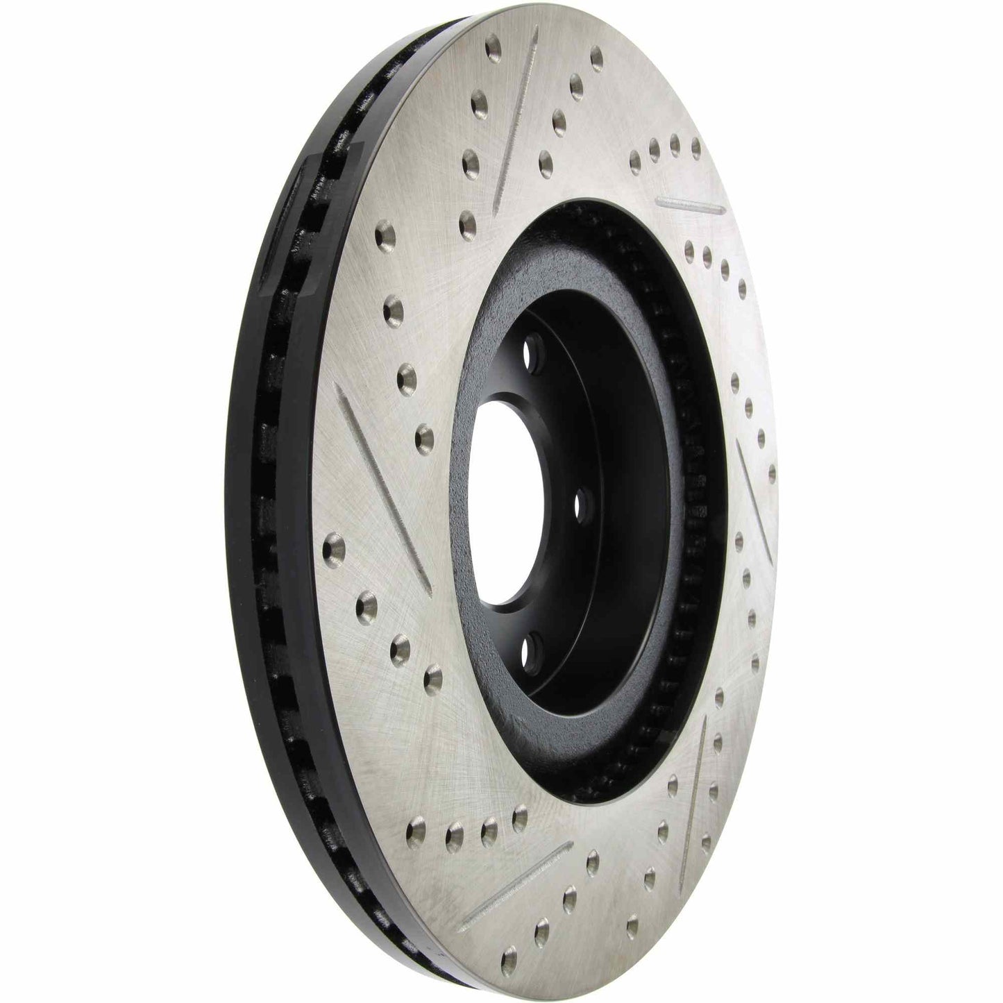 StopTech Sport Drilled/Slotted Brake Rotor; Front Left
