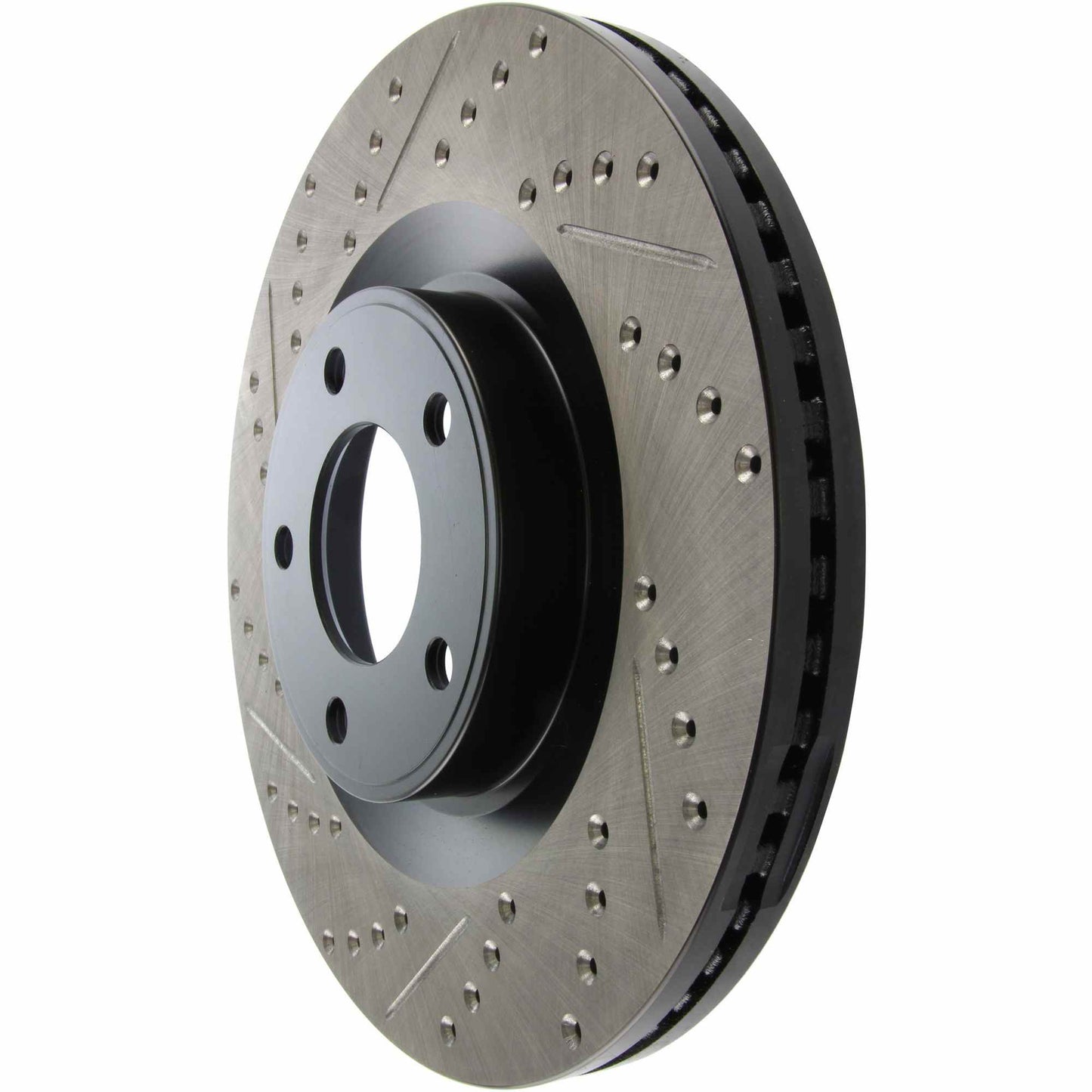 StopTech Sport Drilled/Slotted Brake Rotor; Front Right
