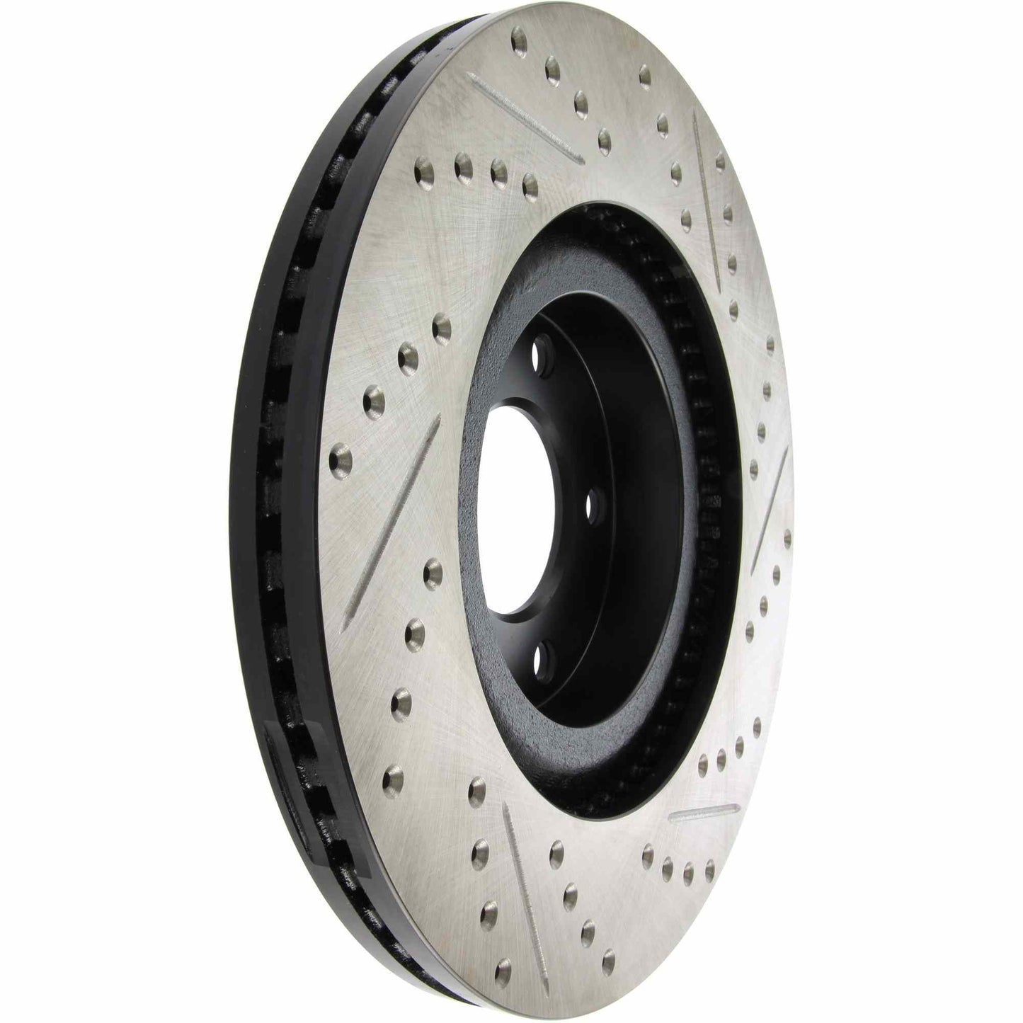 StopTech Sport Drilled/Slotted Brake Rotor; Front Right