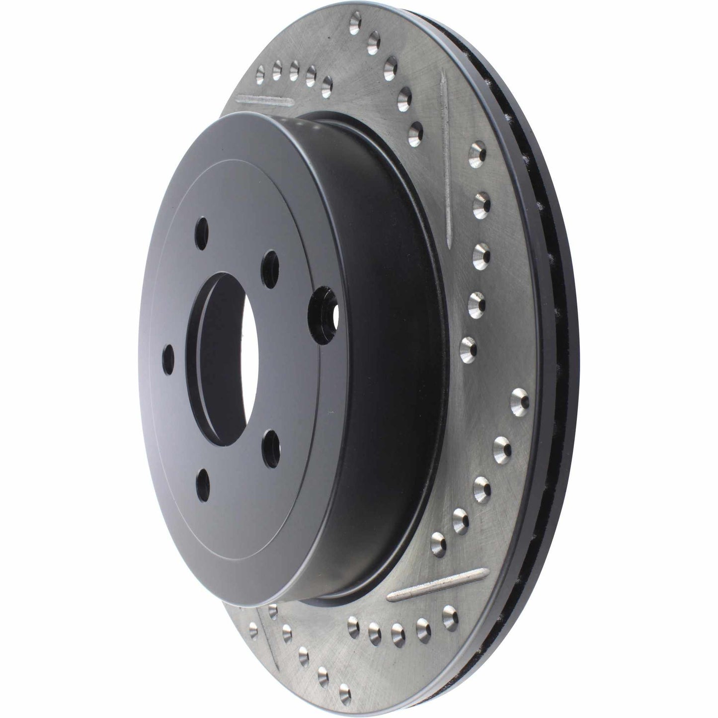 StopTech Sport Drilled/Slotted Brake Rotor; Rear Left