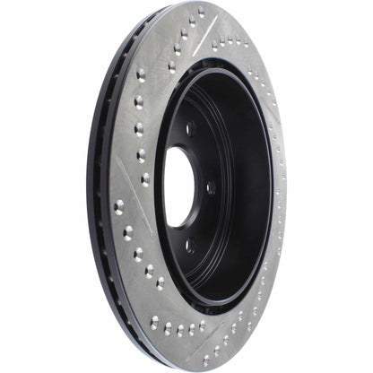 StopTech Sport Drilled/Slotted Brake Rotor; Rear Left