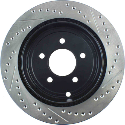 StopTech Sport Drilled/Slotted Brake Rotor; Rear Right