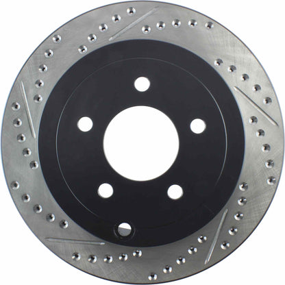 StopTech Sport Drilled/Slotted Brake Rotor; Rear Right