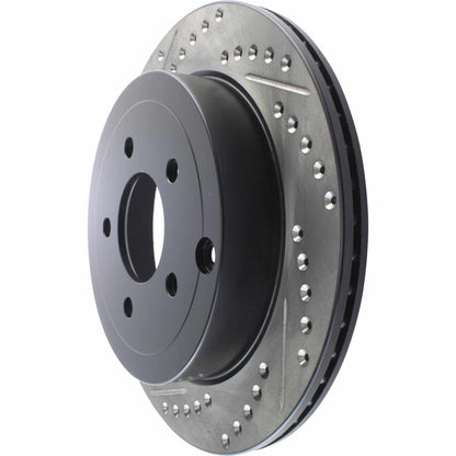 StopTech Sport Drilled/Slotted Brake Rotor; Rear Right