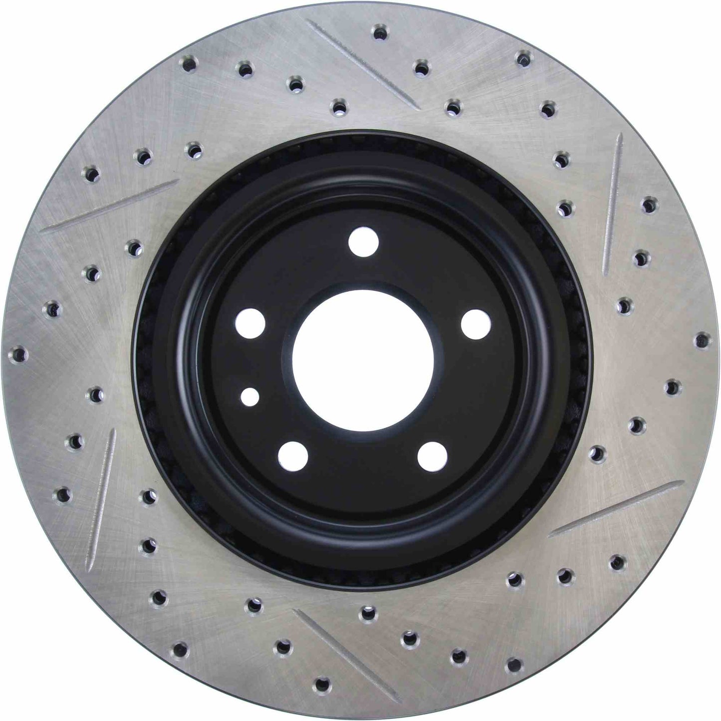 StopTech Sport Drilled/Slotted Brake Rotor; Front Right