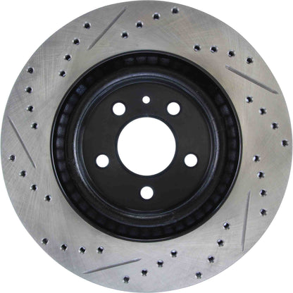 StopTech Sport Drilled/Slotted Brake Rotor; Front Left