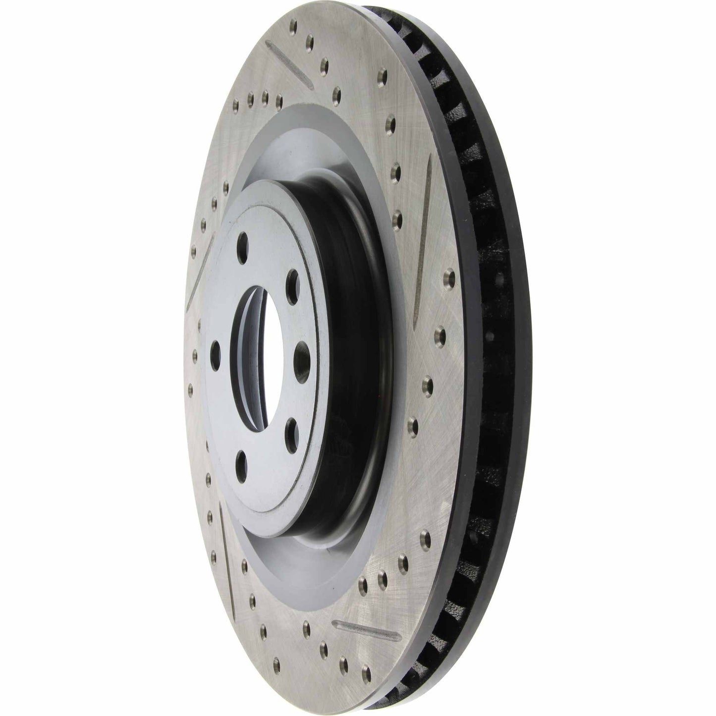 StopTech Sport Drilled/Slotted Brake Rotor; Front Left