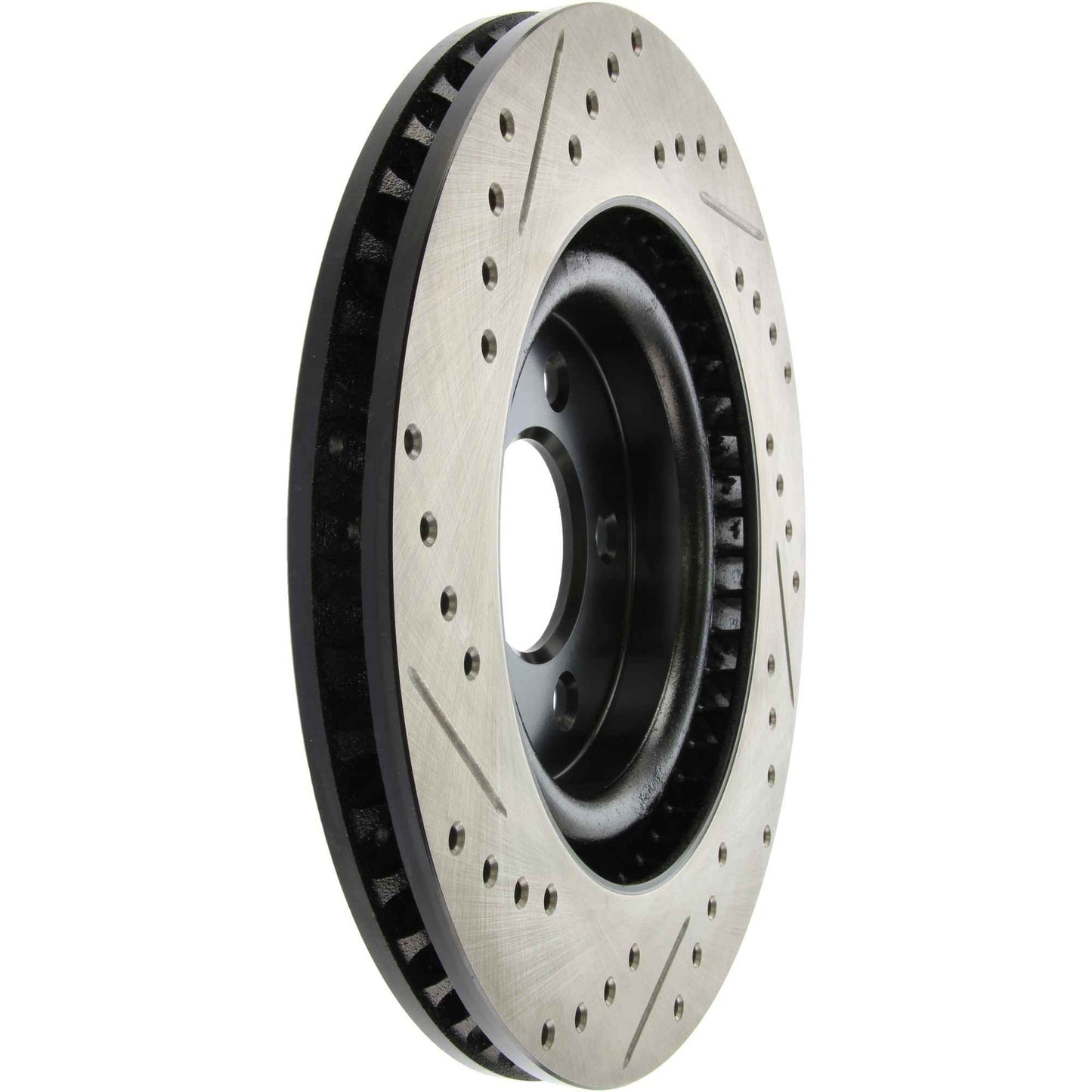 StopTech Sport Drilled/Slotted Brake Rotor; Front Left