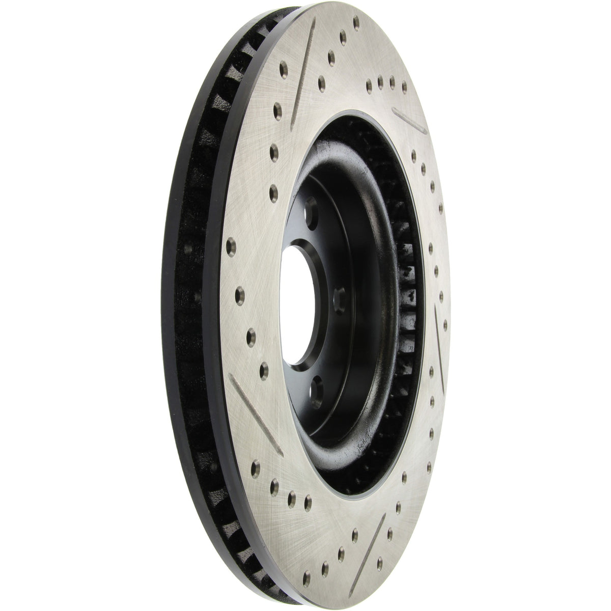 StopTech Sport Drilled/Slotted Brake Rotor; Front Left