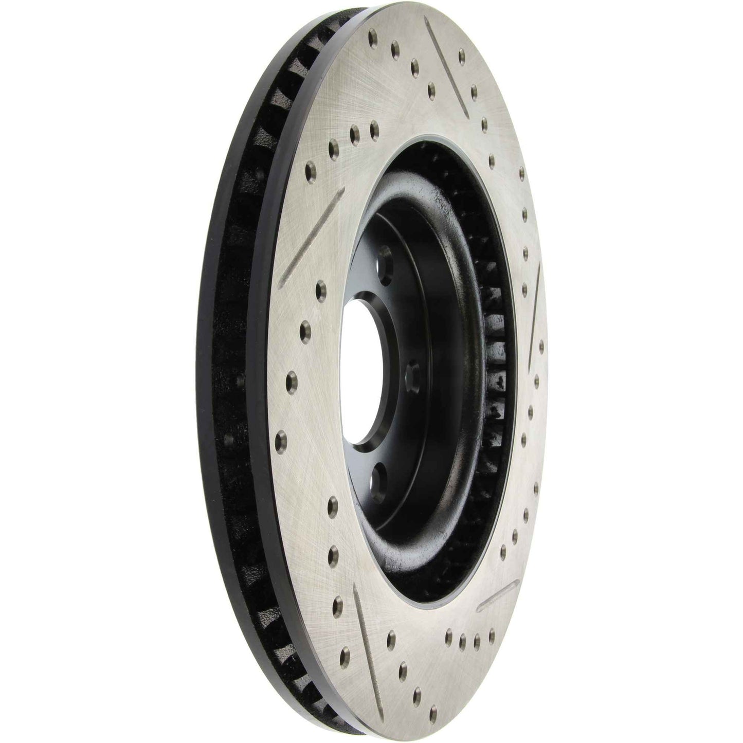 StopTech Sport Drilled/Slotted Brake Rotor; Front Right