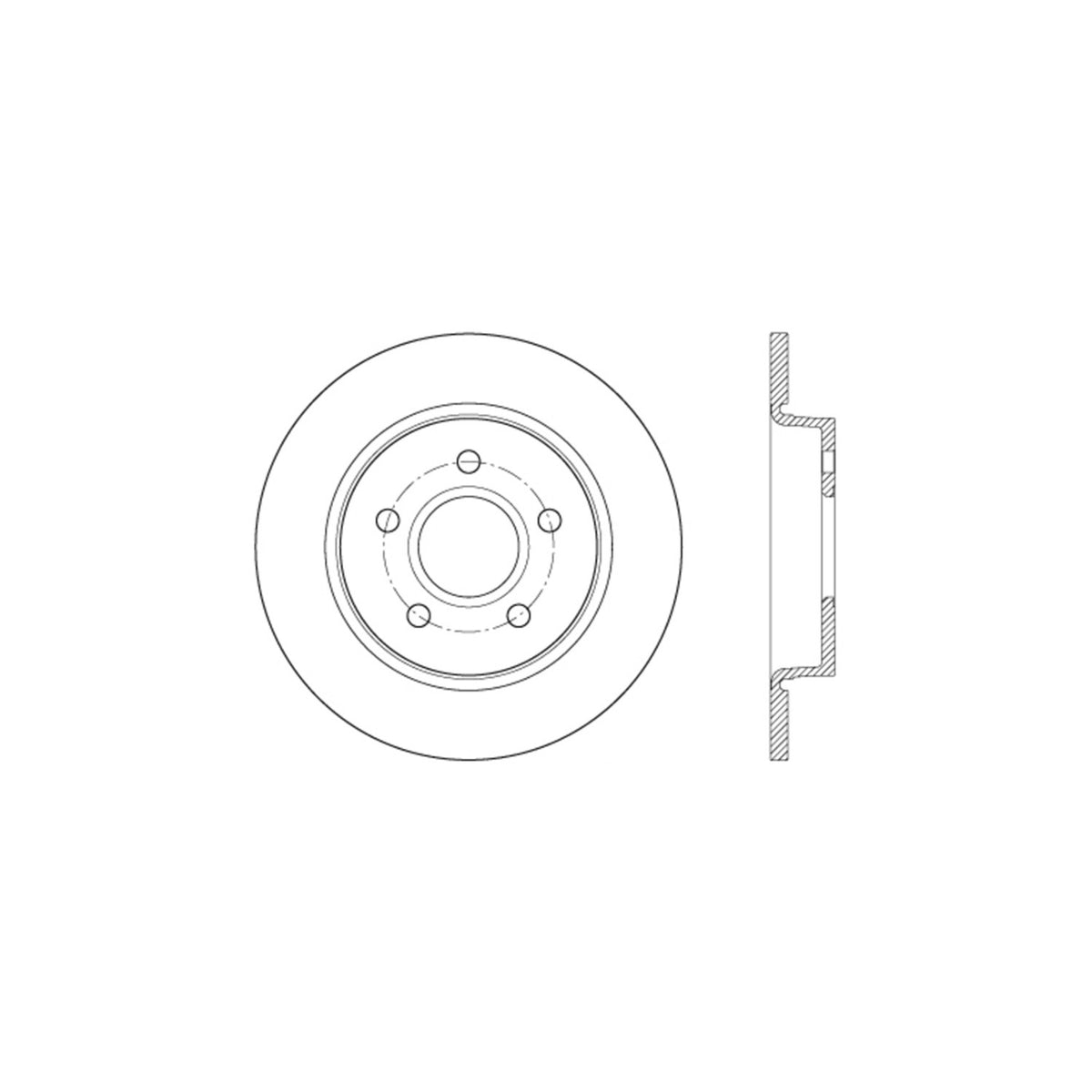 StopTech Sport Drilled/Slotted Brake Rotor; Rear Left