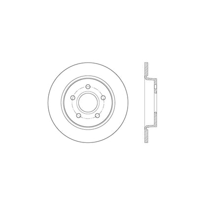 StopTech Sport Drilled/Slotted Brake Rotor; Rear Left