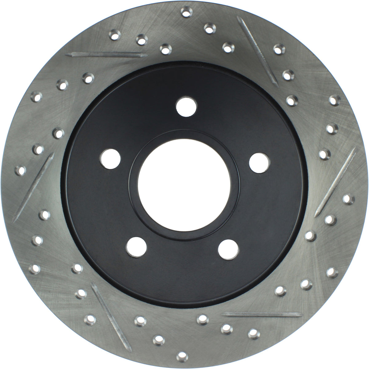 StopTech Sport Drilled/Slotted Brake Rotor; Rear Left