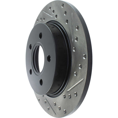 StopTech Sport Drilled/Slotted Brake Rotor; Rear Left