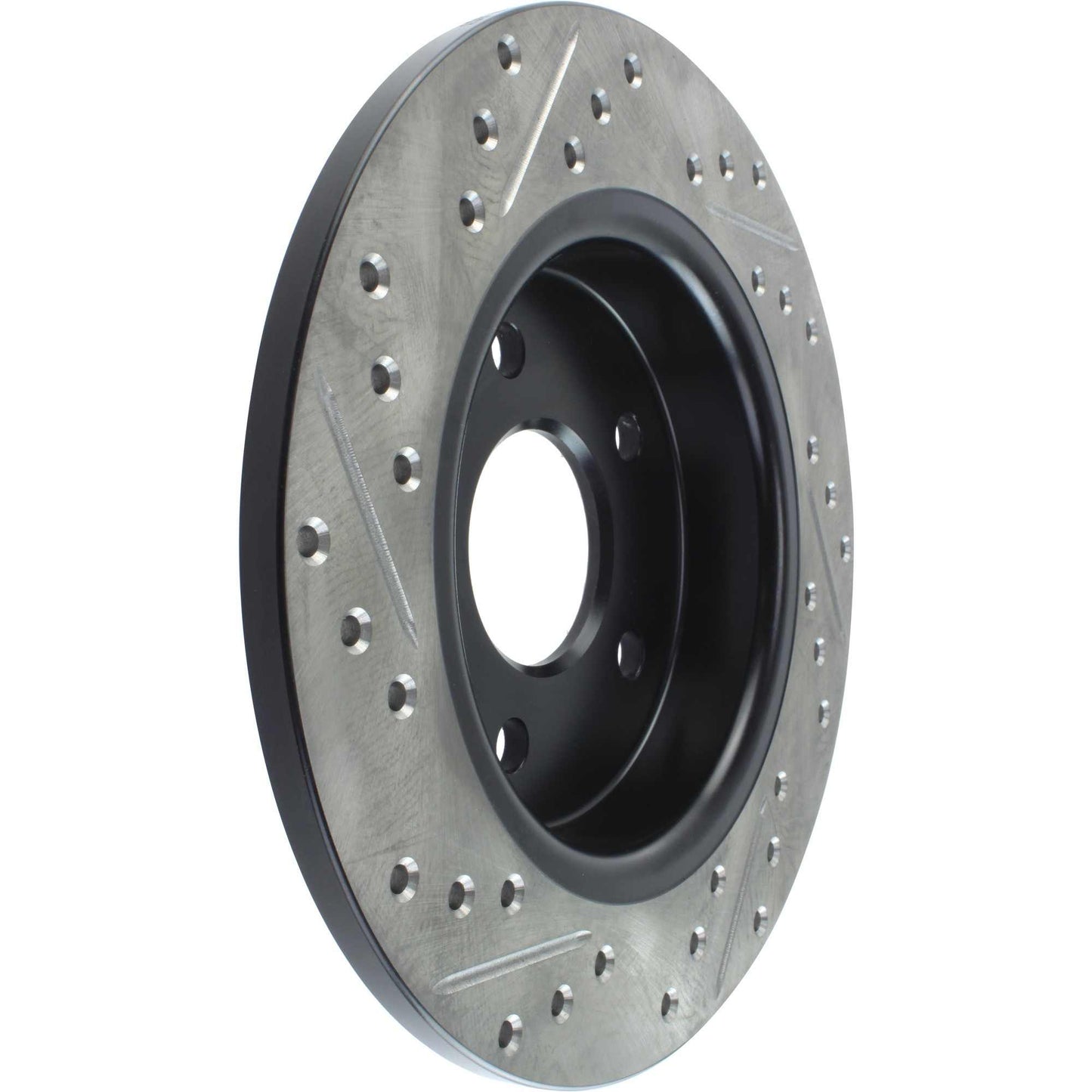 StopTech Sport Drilled/Slotted Brake Rotor; Rear Left