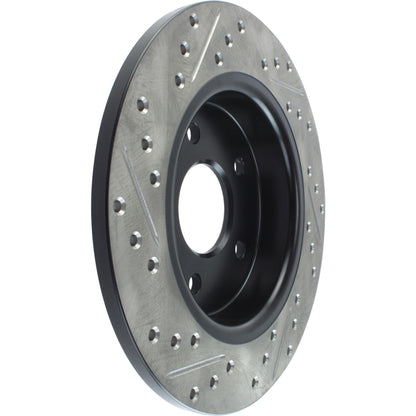 StopTech Sport Drilled/Slotted Brake Rotor; Rear Left