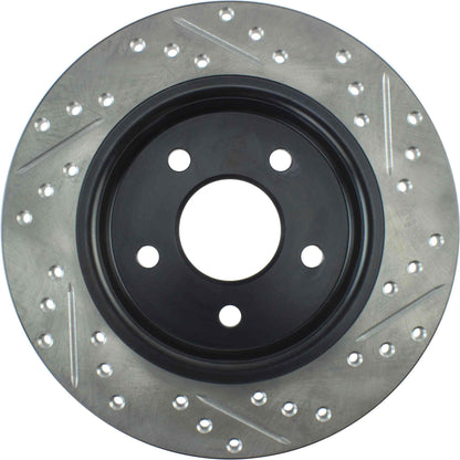 StopTech Sport Drilled/Slotted Brake Rotor; Rear Right