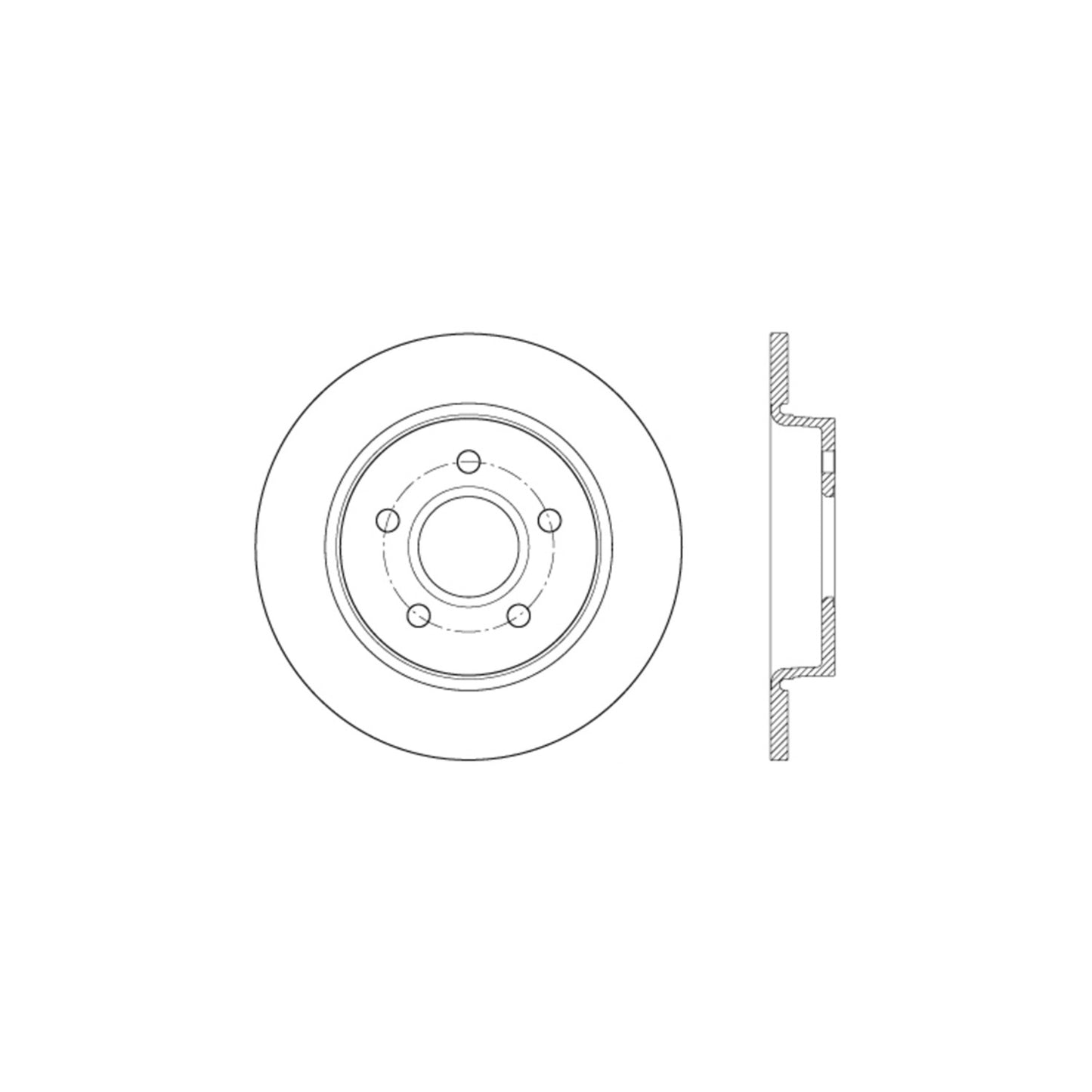 StopTech Sport Drilled/Slotted Brake Rotor; Rear Right