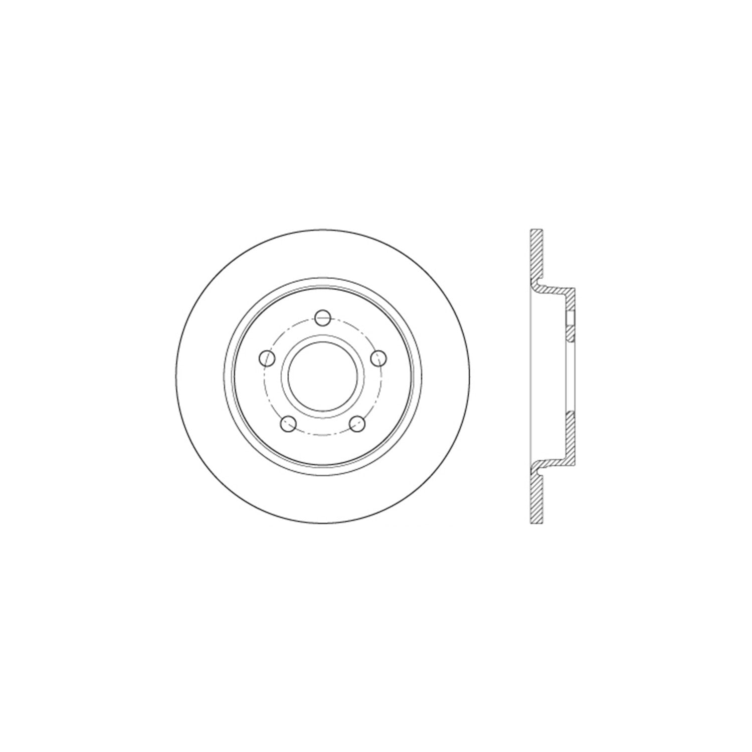 StopTech Sport Drilled/Slotted Brake Rotor; Rear Right