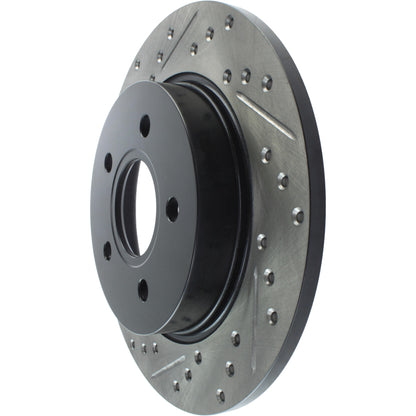 StopTech Sport Drilled/Slotted Brake Rotor; Rear Right