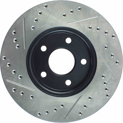 StopTech  Sport Drilled/Slotted Brake Rotor; Front Left