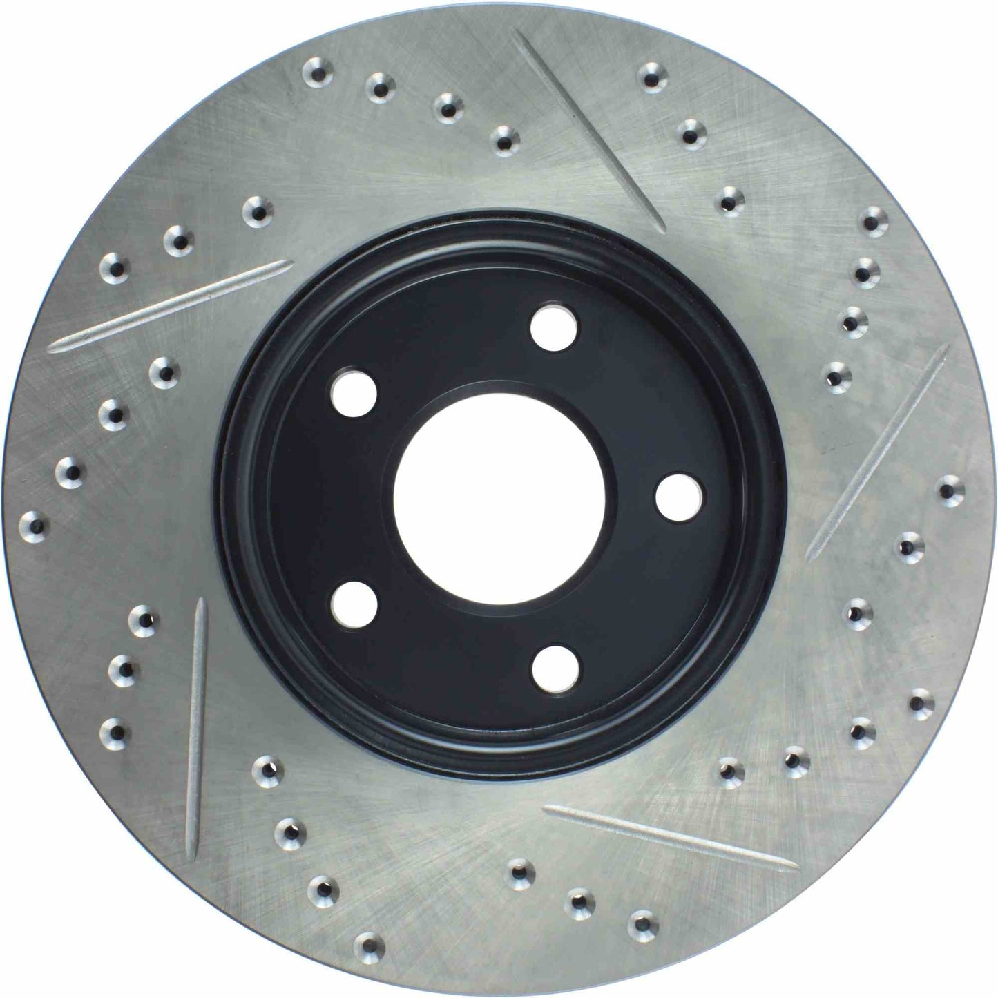 StopTech Sport Drilled/Slotted Brake Rotor; Front Right