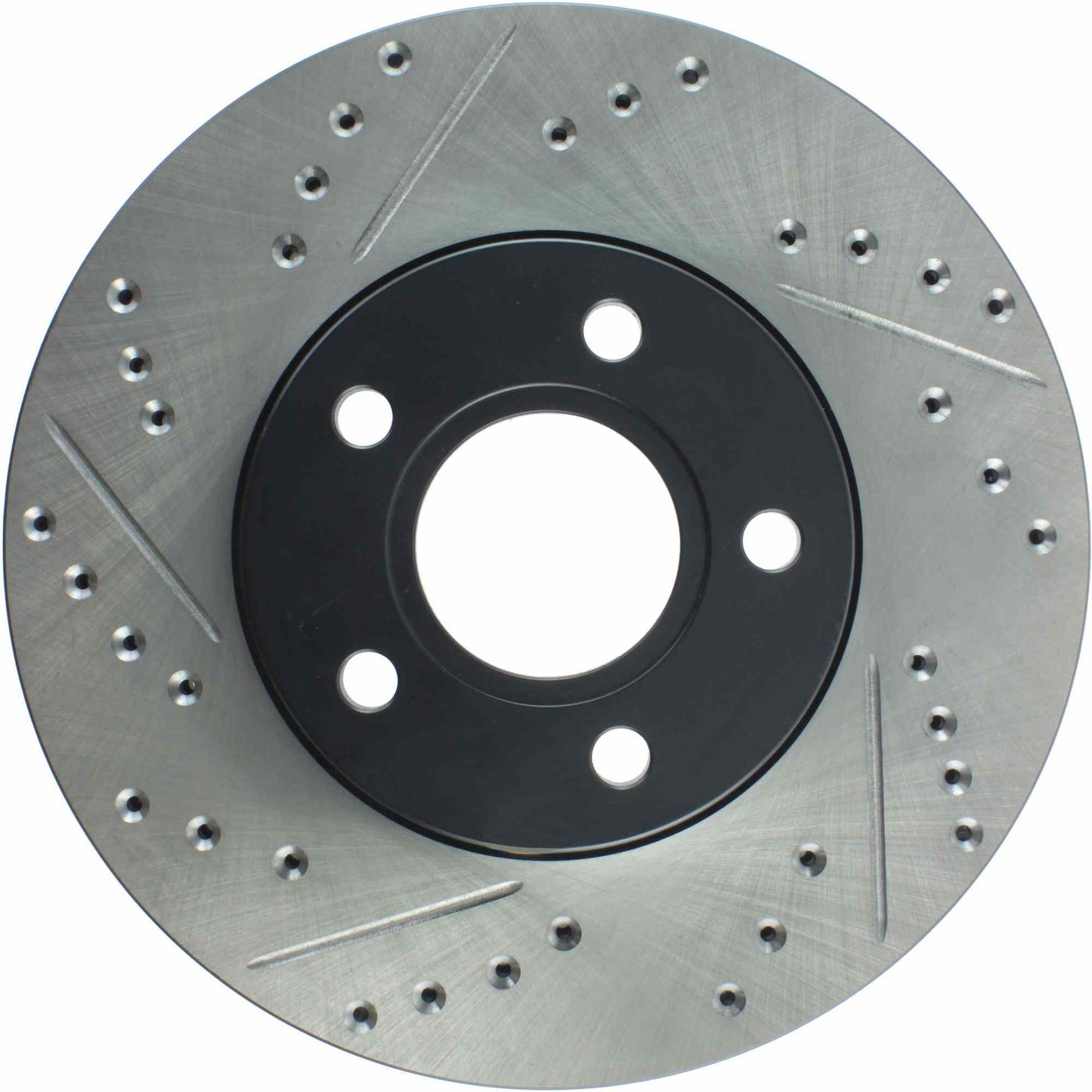 StopTech Sport Drilled/Slotted Brake Rotor; Front Right