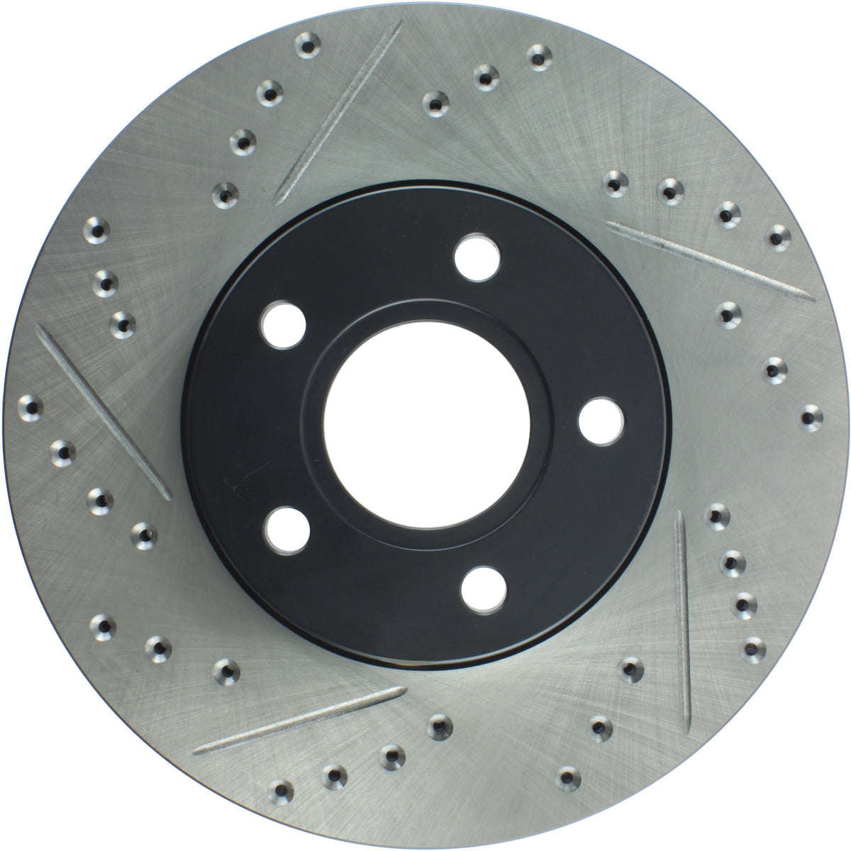 StopTech Sport Drilled/Slotted Brake Rotor; Front Right