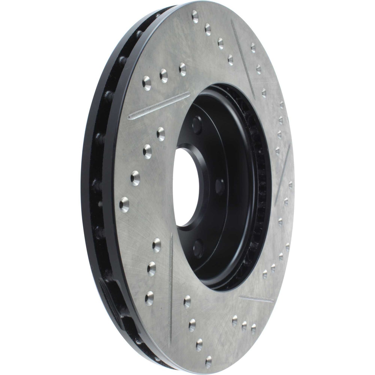 StopTech Sport Drilled/Slotted Brake Rotor; Front Right