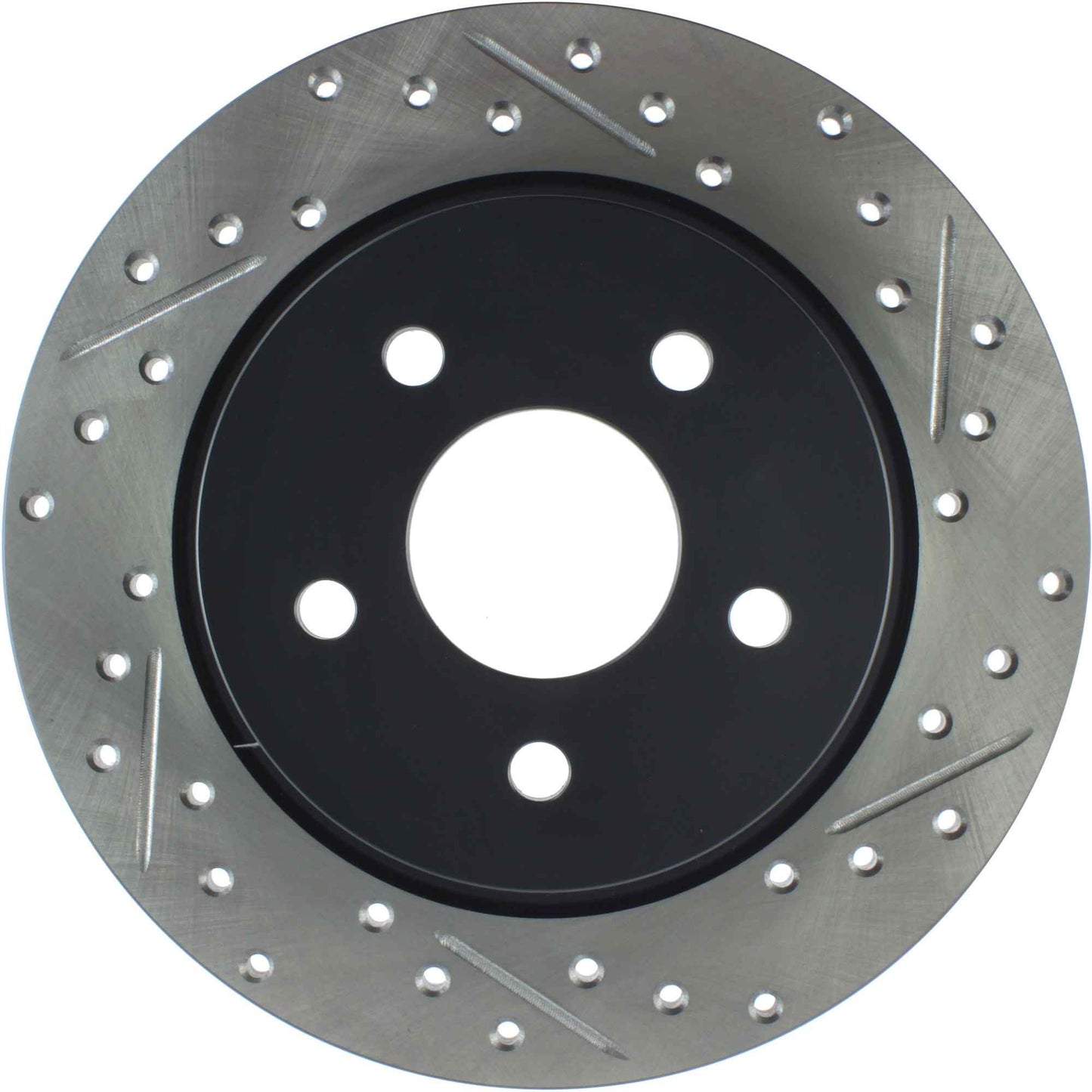 StopTech Sport Drilled/Slotted Brake Rotor; Rear Left