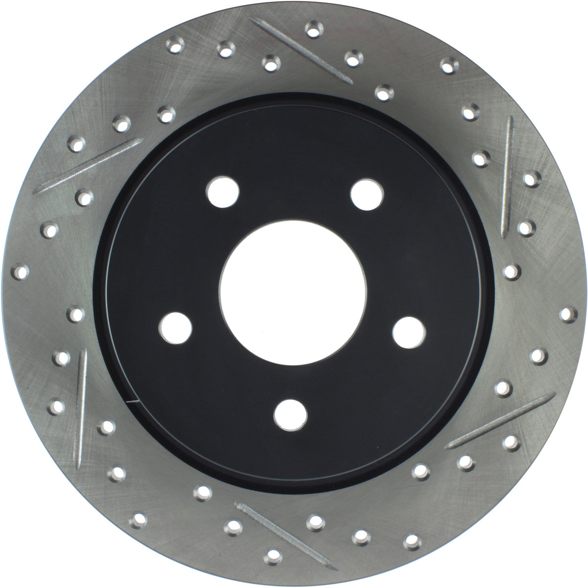 StopTech Sport Drilled/Slotted Brake Rotor; Rear Left