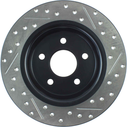 StopTech Sport Drilled/Slotted Brake Rotor; Rear Right