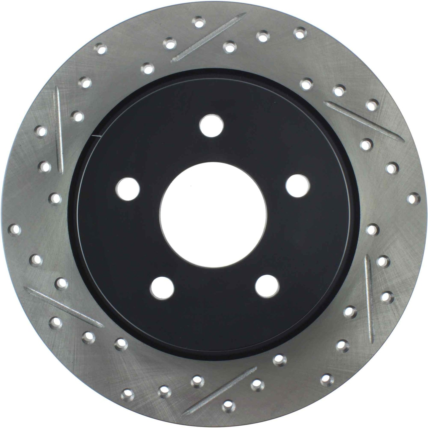 StopTech Sport Drilled/Slotted Brake Rotor; Rear Right