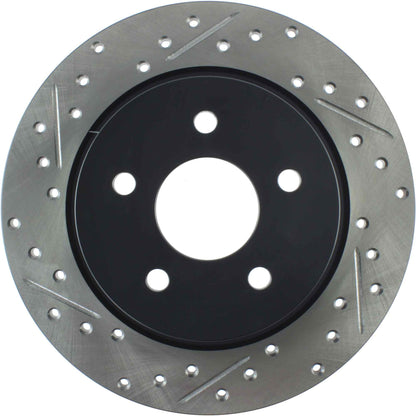 StopTech Sport Drilled/Slotted Brake Rotor; Rear Right