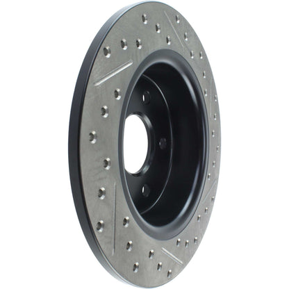 StopTech Sport Drilled/Slotted Brake Rotor; Rear Right