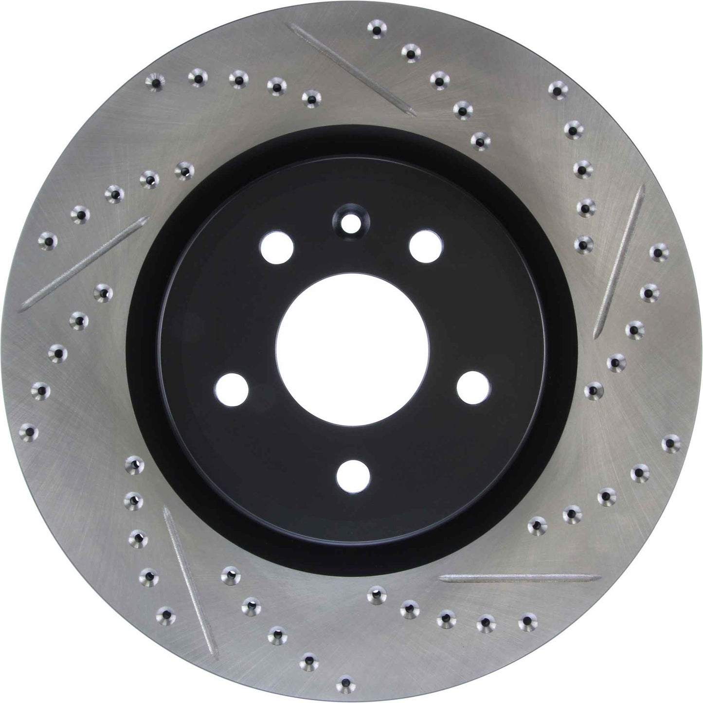 StopTech Sport Drilled/Slotted Brake Rotor; Front Left