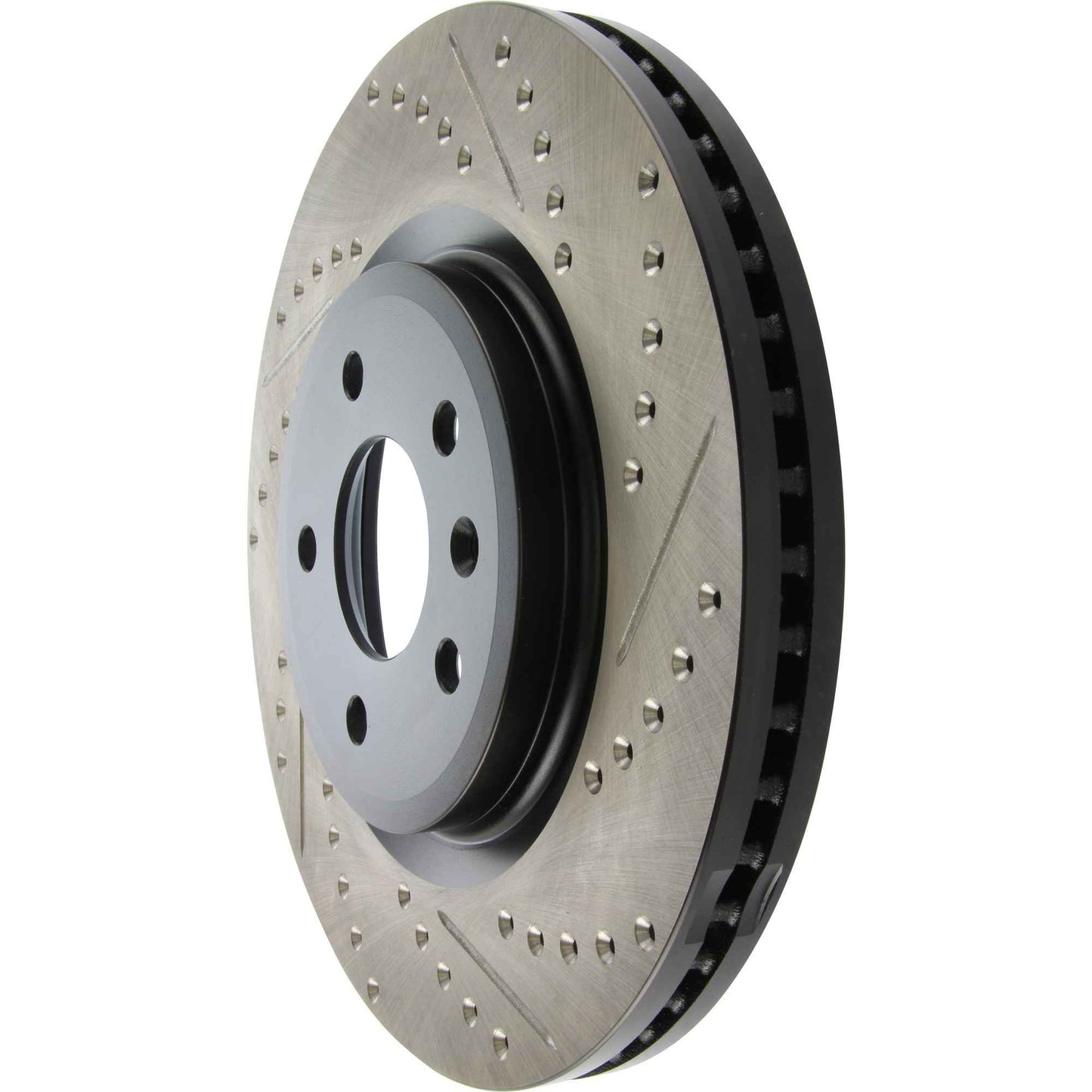 StopTech Sport Drilled/Slotted Brake Rotor; Front Left