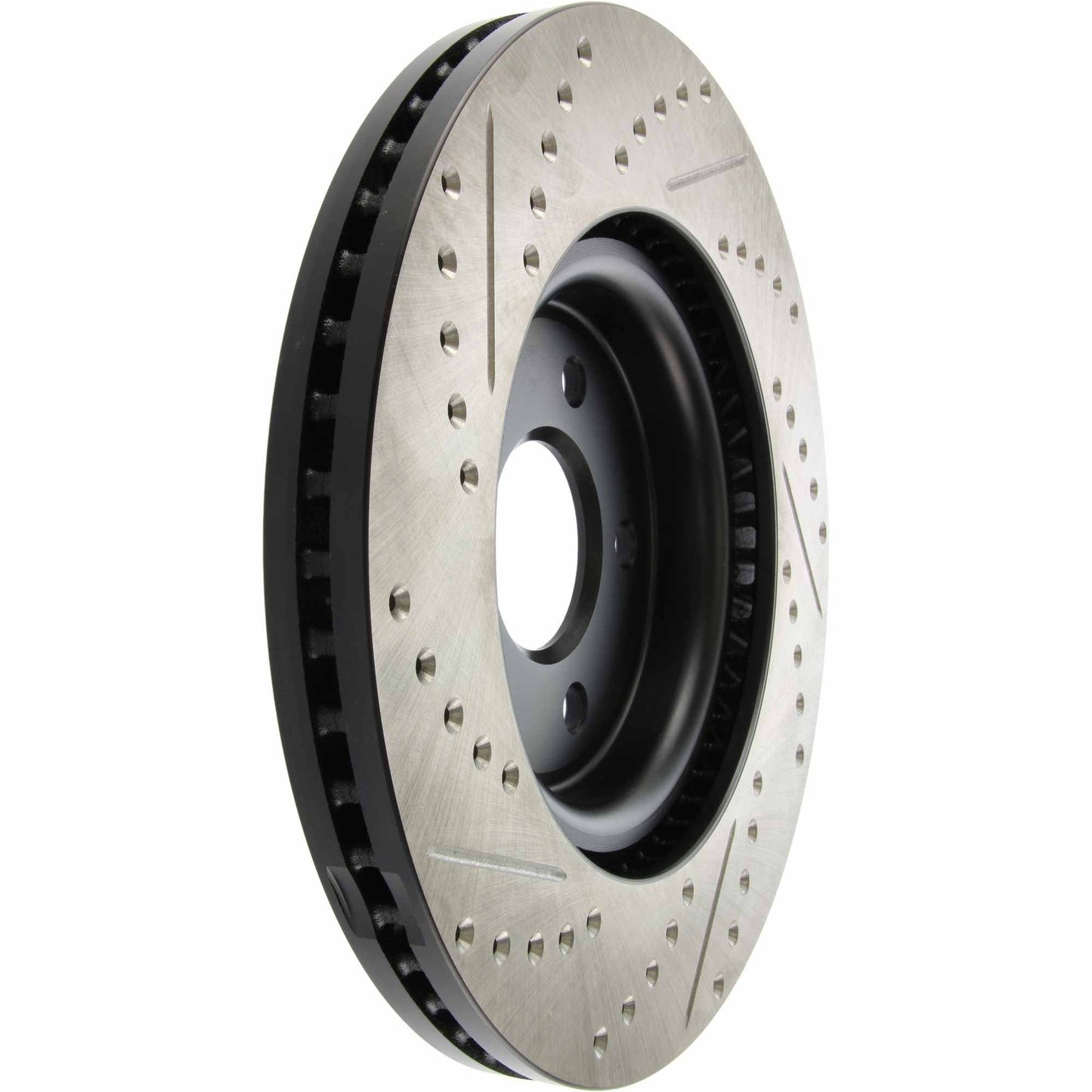 StopTech Sport Drilled/Slotted Brake Rotor; Front Left