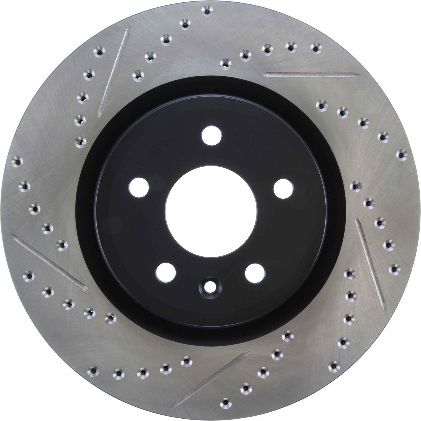 StopTech Sport Drilled/Slotted Brake Rotor; Front Right