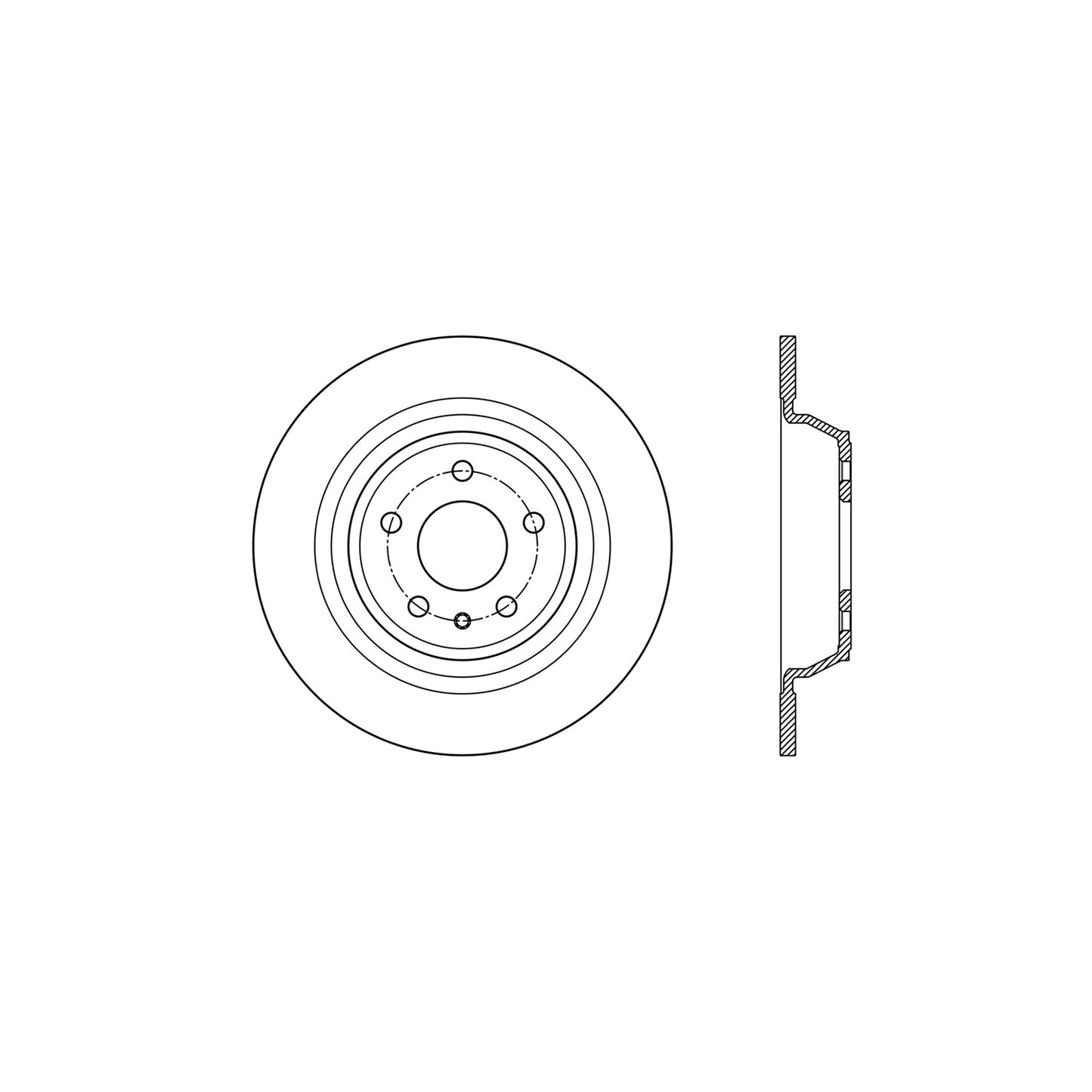 StopTech Sport Drilled/Slotted Brake Rotor; Rear Right