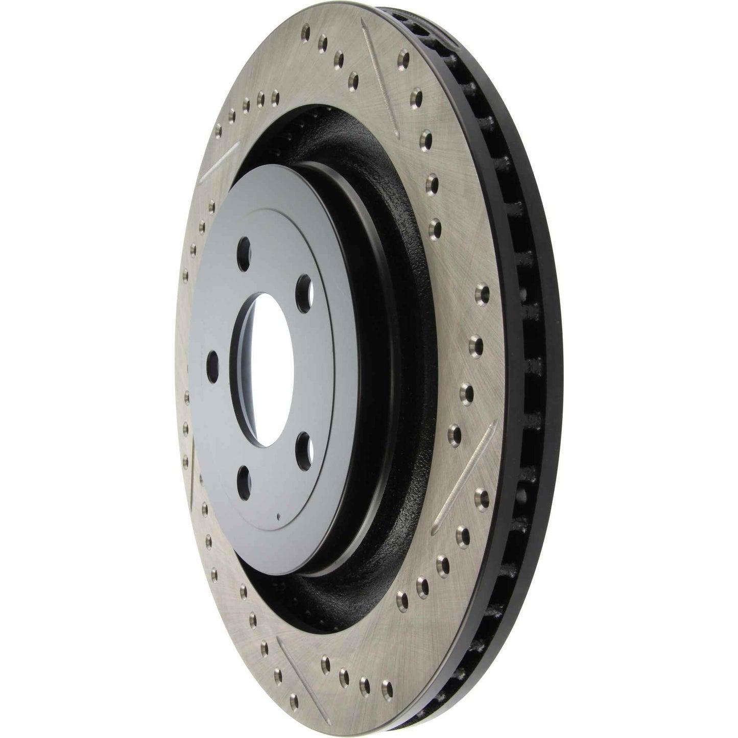 StopTech Sport Drilled/Slotted Brake Rotor; Rear Left