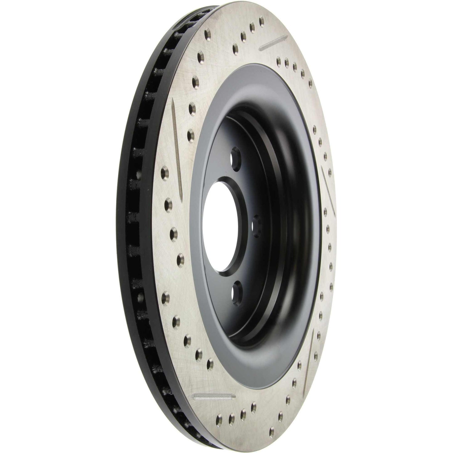 StopTech Sport Drilled/Slotted Brake Rotor; Rear Left