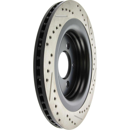 StopTech Slotted & Drilled Sport Brake Rotor - 2015 Ford Mustang GT - Rear Right 127.61109R
