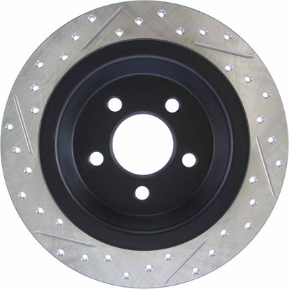 StopTech Sport Drilled/Slotted Brake Rotor; Rear Left