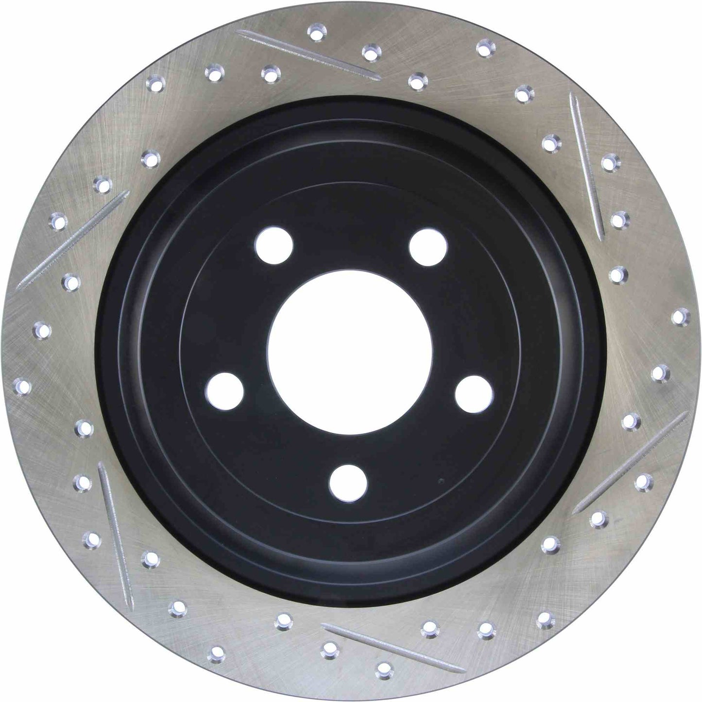 StopTech Sport Drilled/Slotted Brake Rotor; Rear Left
